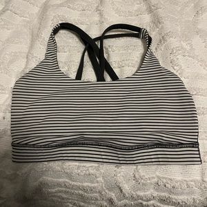 lululemon energy stripe sports bra